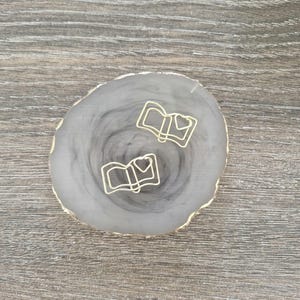 Conjunto de 2 clipes de papel dourados para livros, clipe de papel para correspondência, clipe de planejador, carta, acessório, papelaria dourada, diário com marcadores, diário, rastreador de leitura
