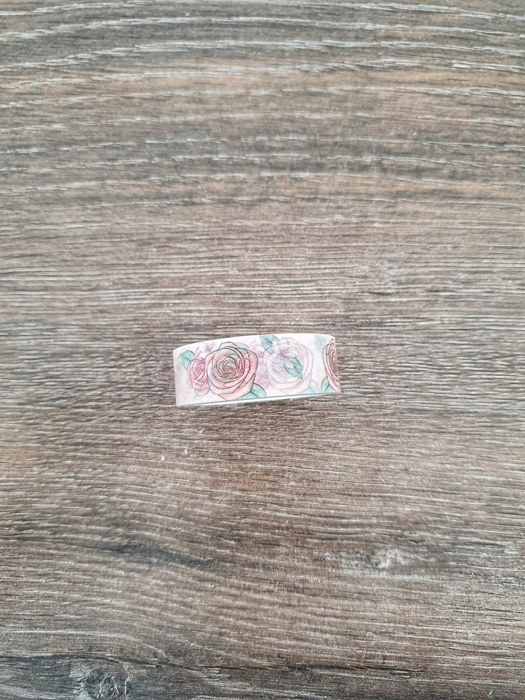 Full Roll - Roses Washi Tape, Floral, Nature, Flower Masking Tape, Planner Decoration, Journal ...