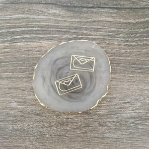 Juego de 2 clips dorados para sobres, clips para correo, clips para agenda, cartas, accesorios, papelería dorada, Bullet journal, Bujo, diario