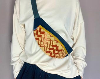 Bumbag Fannypack Bummy Created Using Vintage and Pre loved Textiles. Etsy