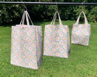 Bolsas de regalo de tela, reutilizables, papel de regalo ecológico