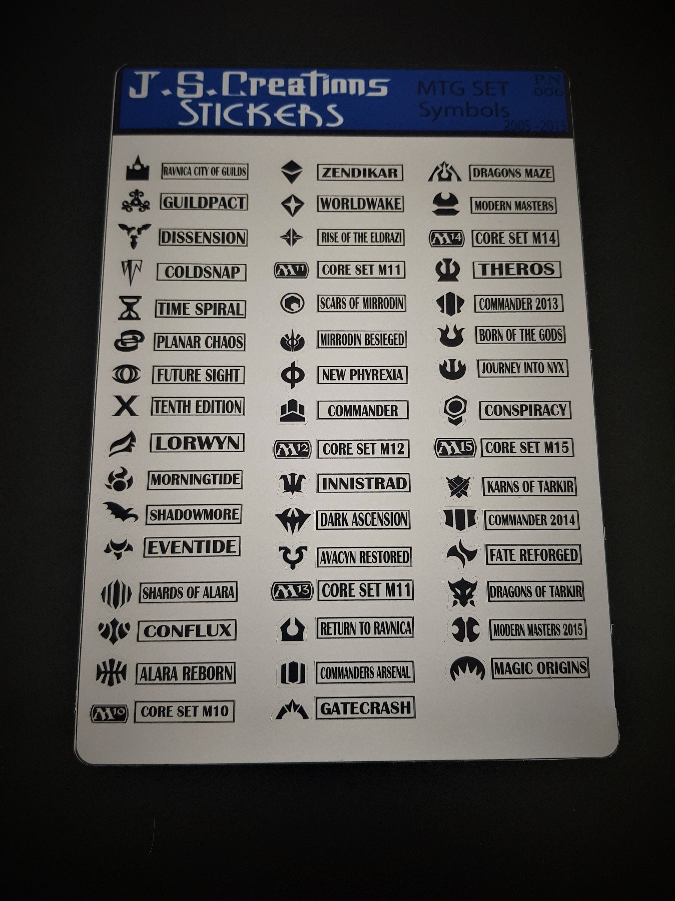 Mtg Set Symbols