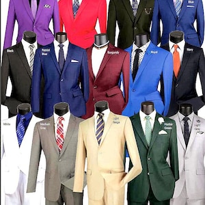 Slim Fit Men Suit - Regular and Big & Tall Sizes