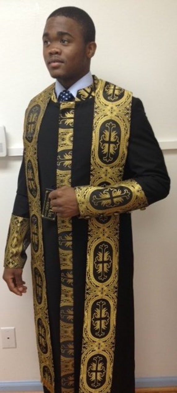 Buy Clergy Robe Mens Cassock Pastor Bishop Minister Church Robe