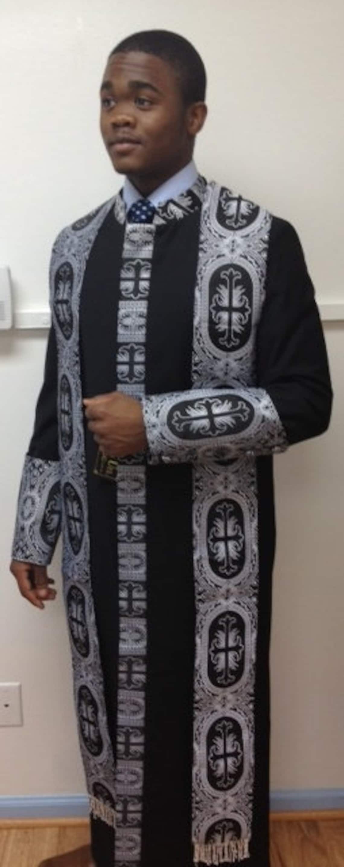 Silver Preaching Robe Clergy Robe Mens Cassock Pastor Bishop Minister Church Robe - Etsy Canada