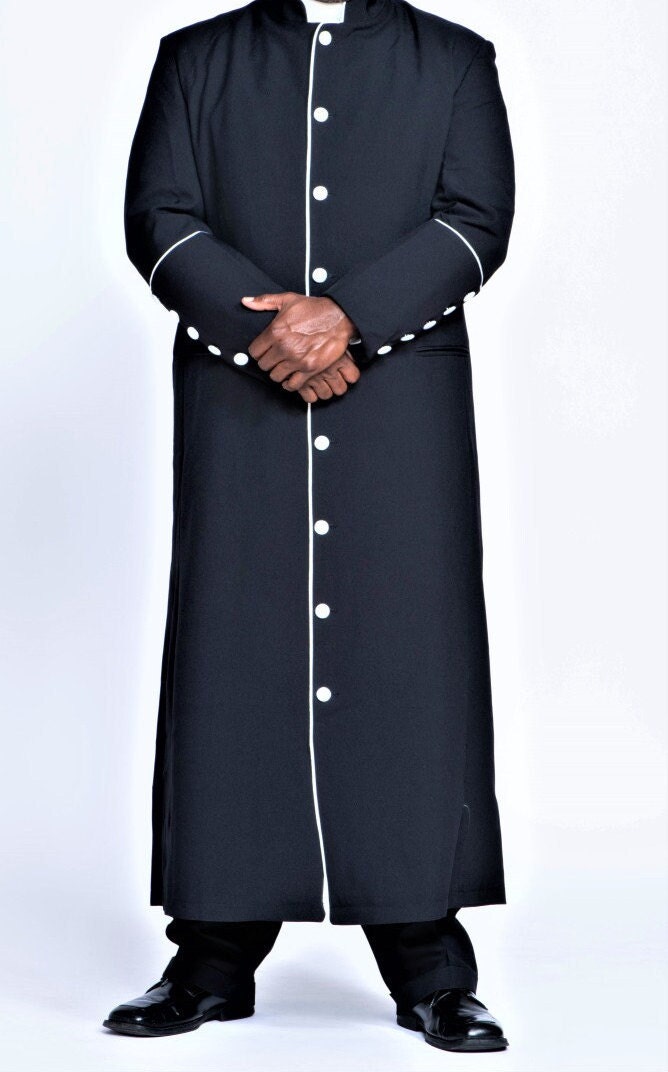 Clergy Robe Mens Cassock Pastor Robe - Etsy