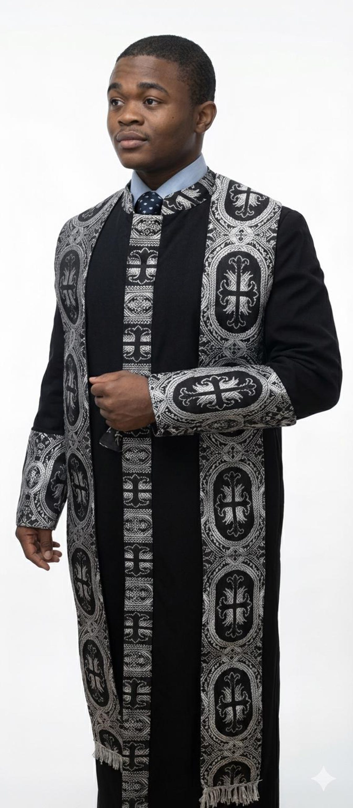 Clergy Robe Mens Cassock Pastor Bishop Minister Church Robe Vestments ...