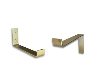 Gold scaffold board shelf brackets - 100mm - 325mm - Coloured
