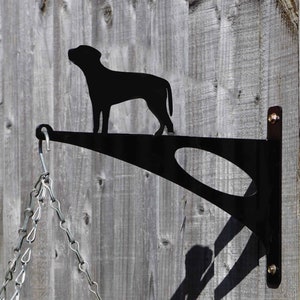 Rhodesian Ridgeback Dog Stylish Modern Hanging Basket Bracket