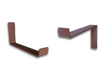 Rust scaffold board shelf brackets - 100mm - 325mm - Coloured