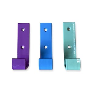 Colorful Wall Coat Hooks, Solid Steel, Bold Colour Decor
