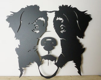 Collie Wall Art / Garden Sculpture