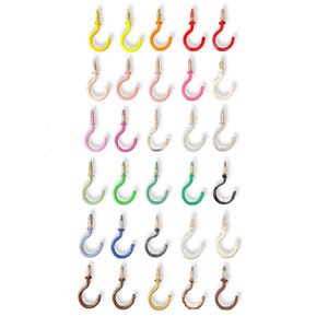 Colourful Mug / Cup Hooks Wall Hook Hanger Steel Handmade Coloured