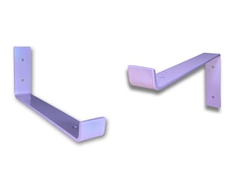 Metallic Pink scaffold board shelf brackets - 100mm - 325mm - Coloured