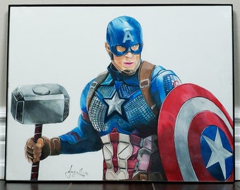 Thor Hammer Drawing Etsy