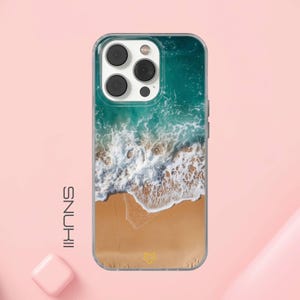 Ocean Beach Phone Case Sea Waves cover for iPhone 16e, 17 Pro Max, 15, 13, Samsung S26, A56, Pixel 10, 9A