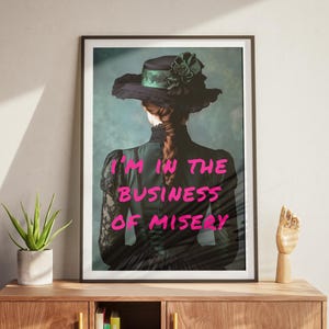 Paramore Misery Business-inspirerat tryck – Vintage punkrock-väggkonst för kök, vardagsrum, sovrum (digital nedladdning)