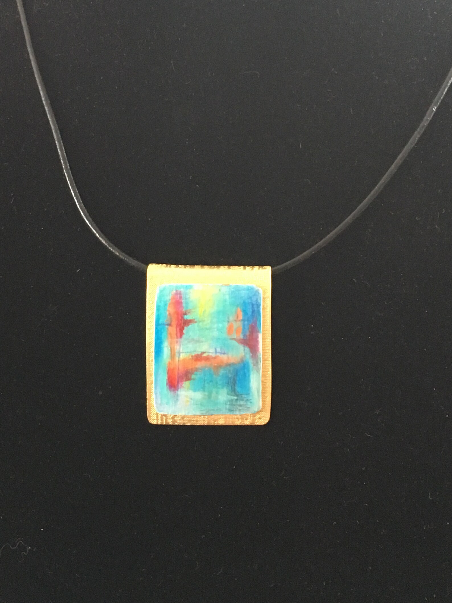 Colored Pencil on Copper Pendant Etsy