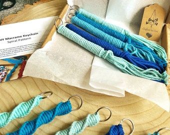 Beginners Macrame DIY Beginner Kit - Blue