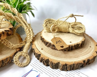 2 Tier Jute Macrame Shelf DIY Set