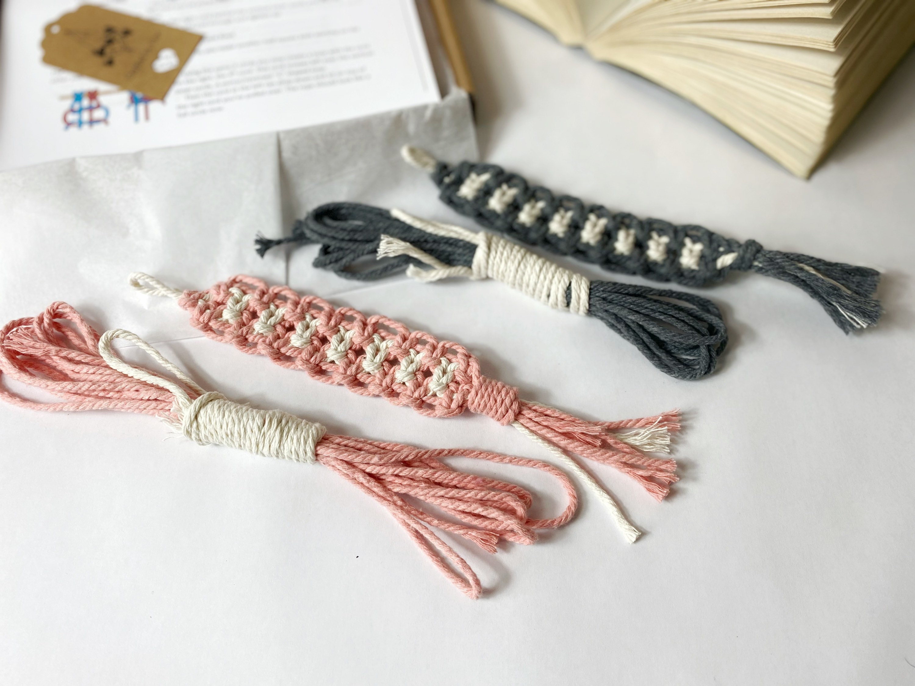 Blue Half Round Macrame DIY Bookmark Making Kit for Kids & Adults at Rs 70/ kit in Ghaziabad