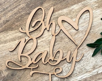Timber Oh Baby Cake Topper Cake Decoration Baby Shower Cake Topper Shower Cake Decoration Baby Shower Topper