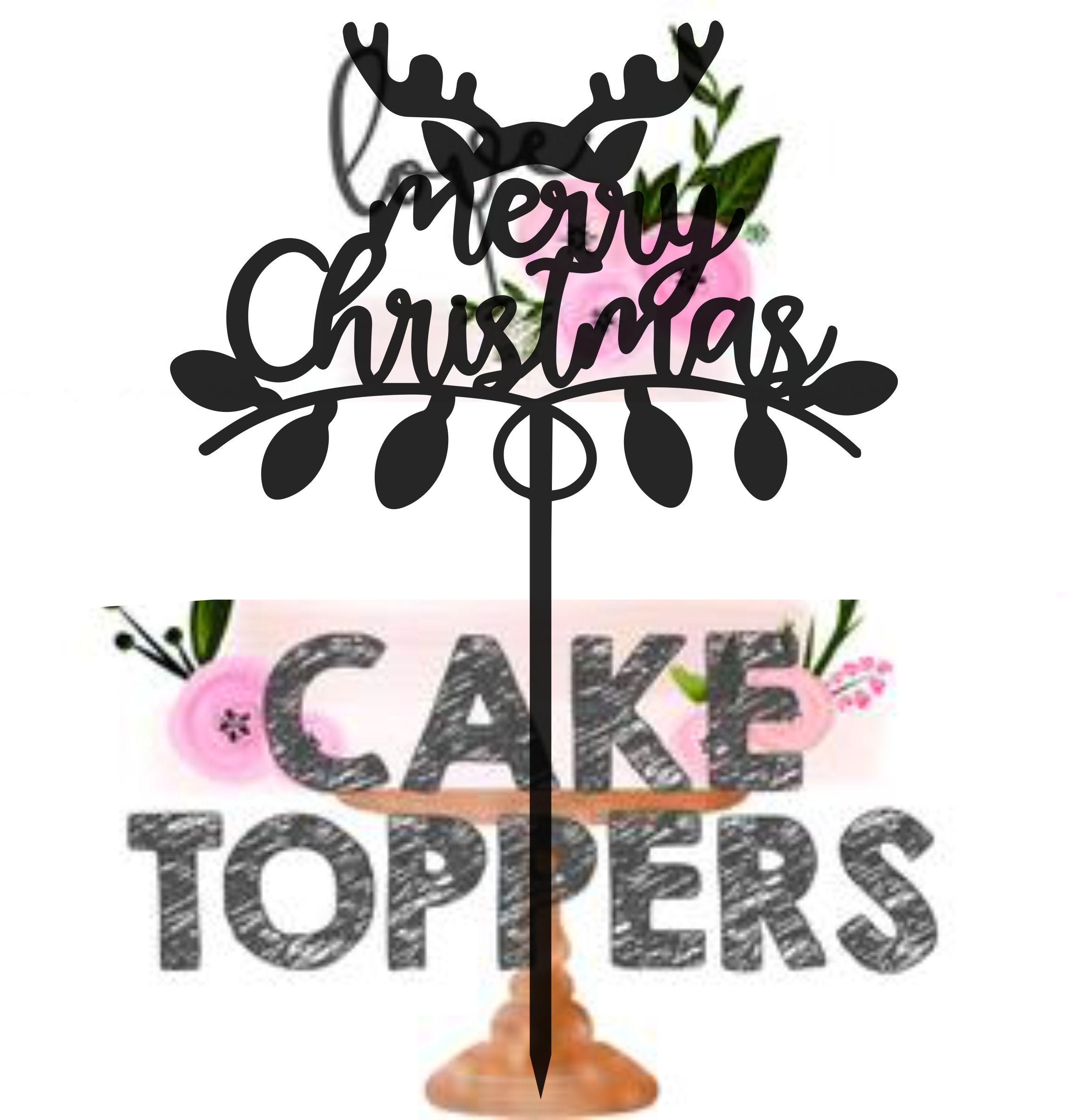 Merry Christmas Cake Topper Cake Toppers Cake Decoration Cake - Etsy