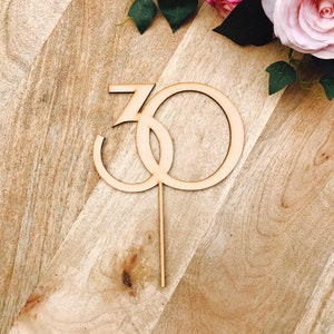 Timber Thirty Cake Topper 30th Birthday Cake Topper Cake Decoration Cake Decorating Birthday Cakes 30