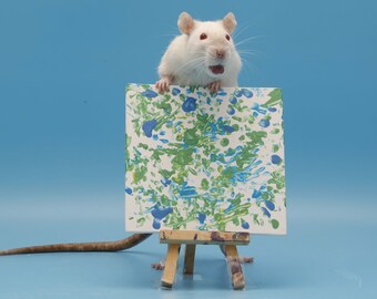 Rat Painting 5"x5"