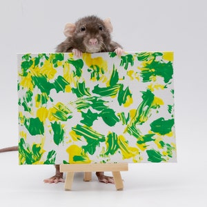 Rat Painting 5"x7"