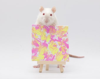 Rat Painting 4"x4"