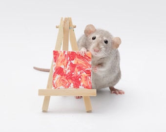 Rat Painting 2"x2"