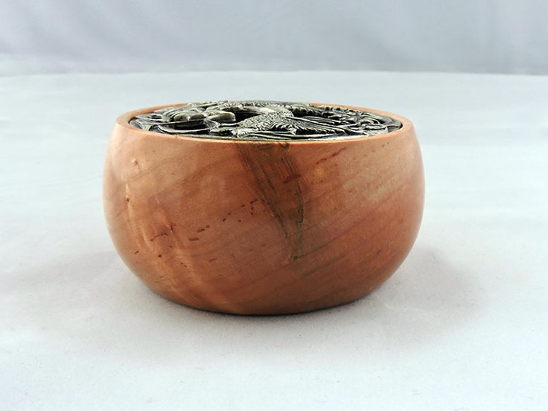 Maple Custom Handmade Wood Turned Potpourri Bowl with Etsy