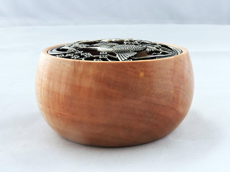 Maple Custom Handmade Wood Turned Potpourri Bowl with Etsy