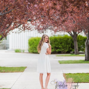 Red Cherry Trees Digital Background Summer Pathway Portraits Photoshop Overlay Fine Art Photo Backdrop Outdoors Red leaves Senior Pictures