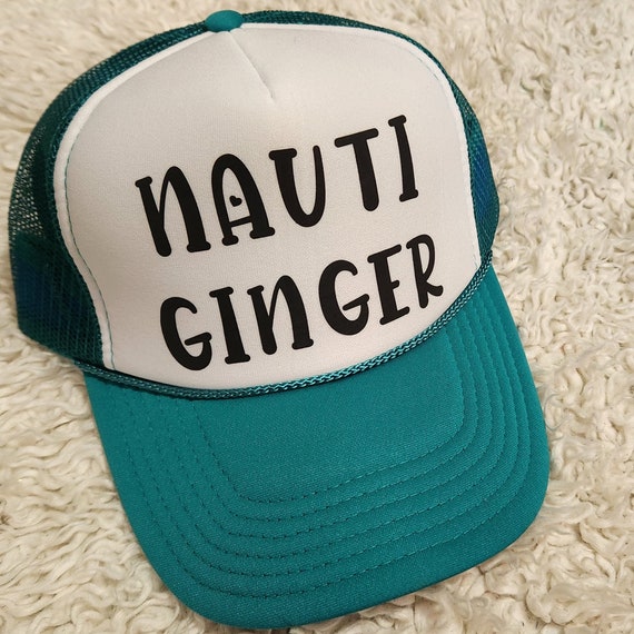 Nauti Ginger Foam Trucker Hat Redheads Red Hair Funny Caps