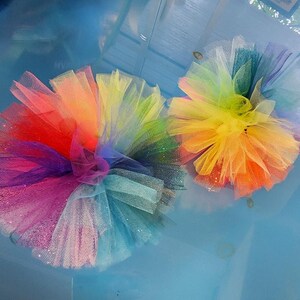 Valfri färg Tutu Puffs resår för cykelstyren cykeldekoration semester fantasi parad Burning Man kärlek burn jul semester cykeltur bild 3