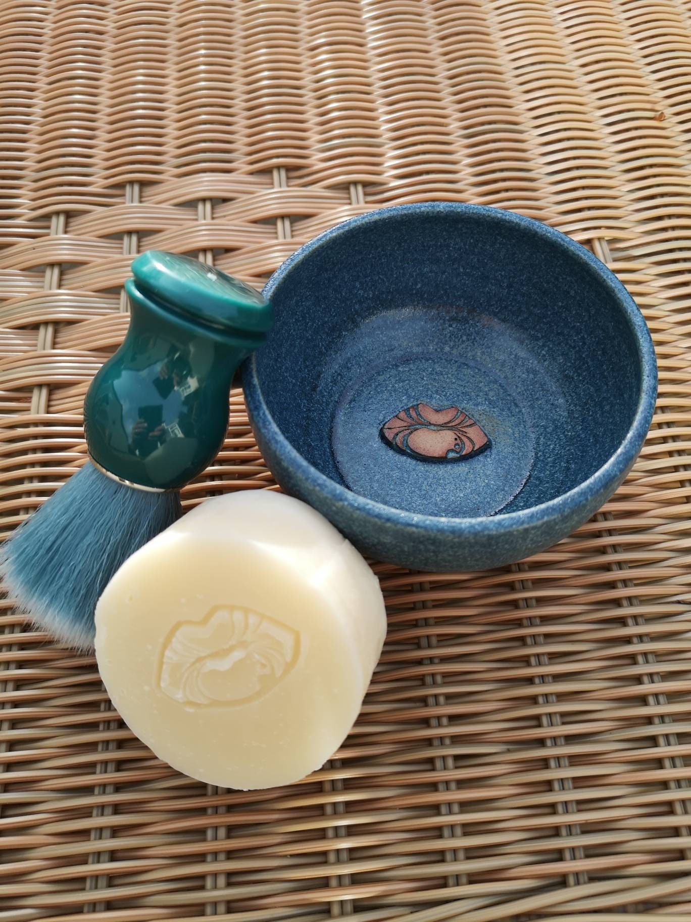 Pottery Shaving Bowl and Brush sold as a Set or Separately Etsy UK