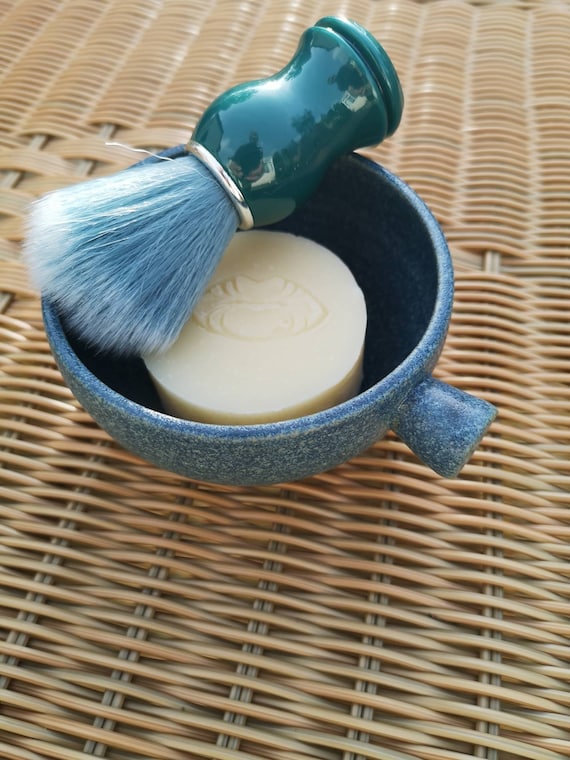 Pottery Shaving Bowl and Brush sold as a Set or Separately Etsy UK
