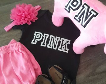 victoria secret pink baby onesie