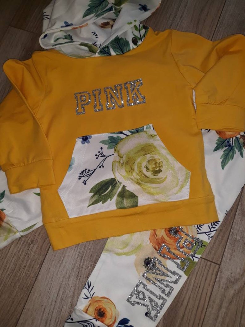 PINK inspired baby girl set Etsy