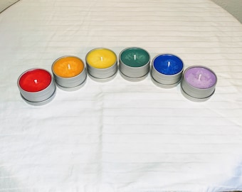 Rainbow Soy Candle Set