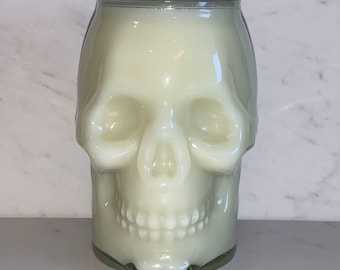 Skull Candle Soy Halloween Decor Gift