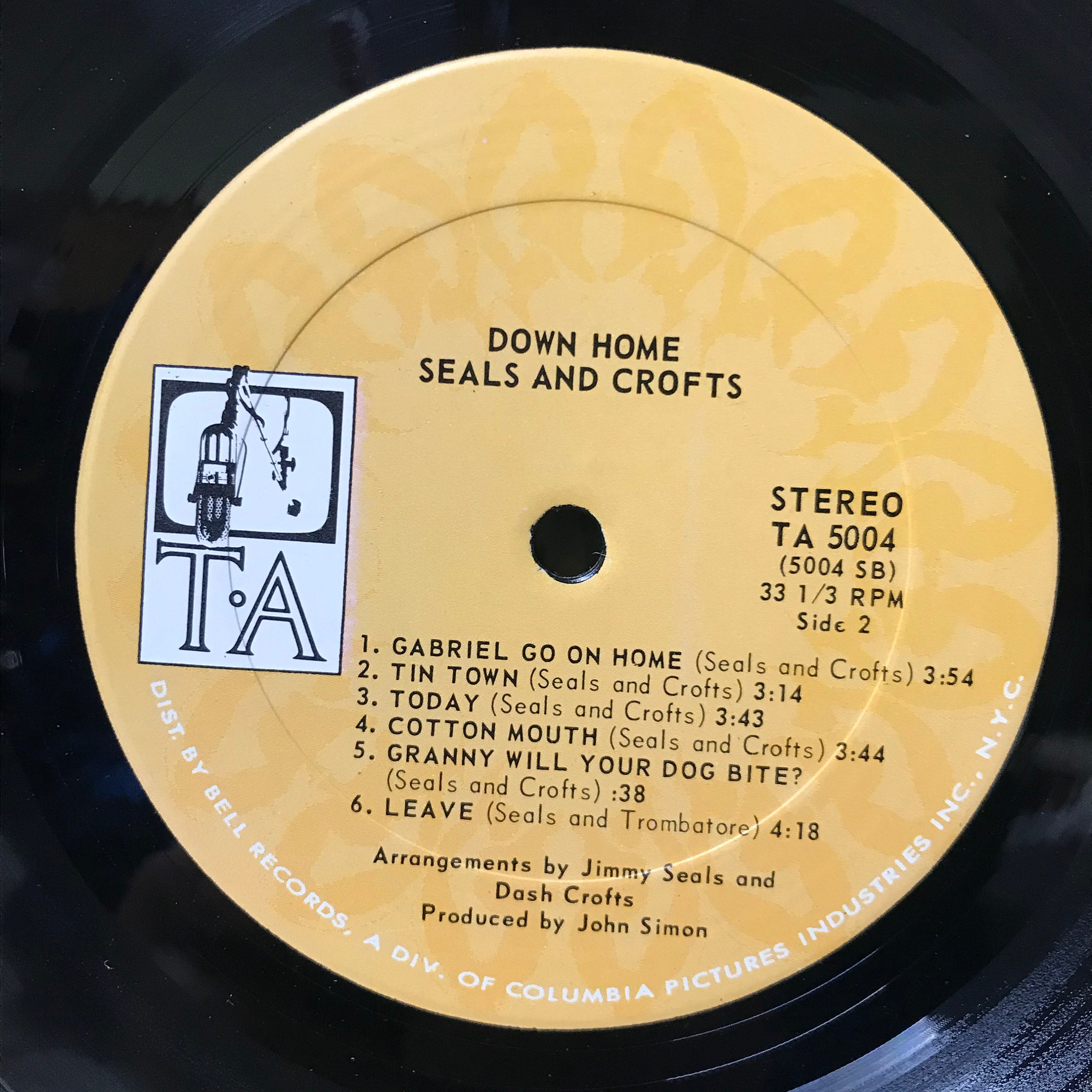 Seals and Crofts Down Home TA TA 5004 1970 LP Vinyl Etsy