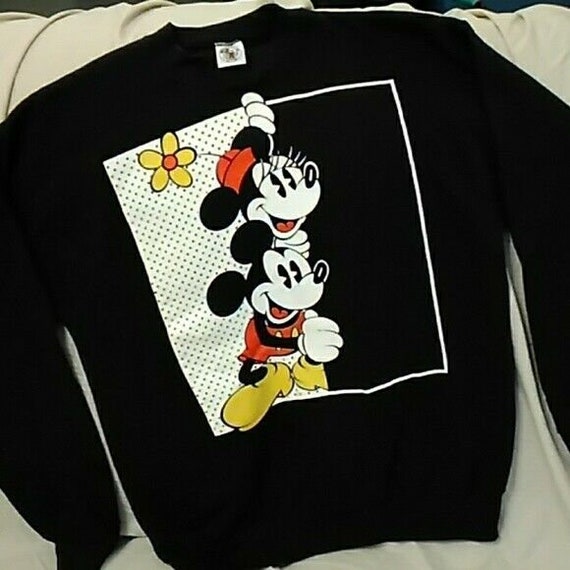 Vintage Mickey Mouse Sweater, Vintage Minnie Mouse