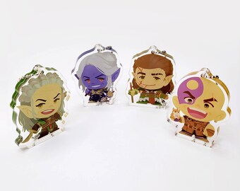 Baldurs Gate 3 Acrylic Standee Keychains - Side Companions