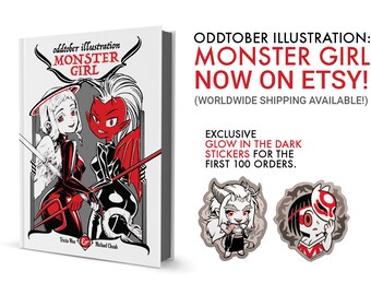 Oddtober Illustration: Monster Girl Artbook