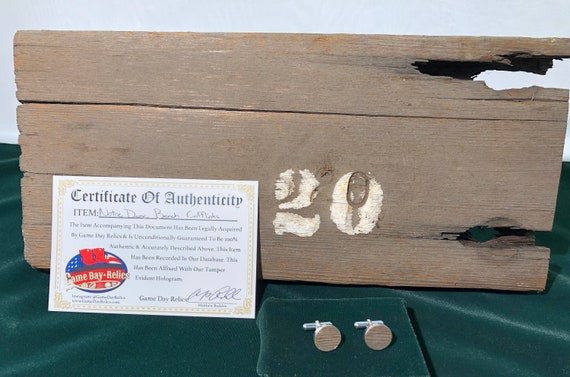 Notre Dame Stadium Cufflinks Bench Seat Historic Gift Etsy