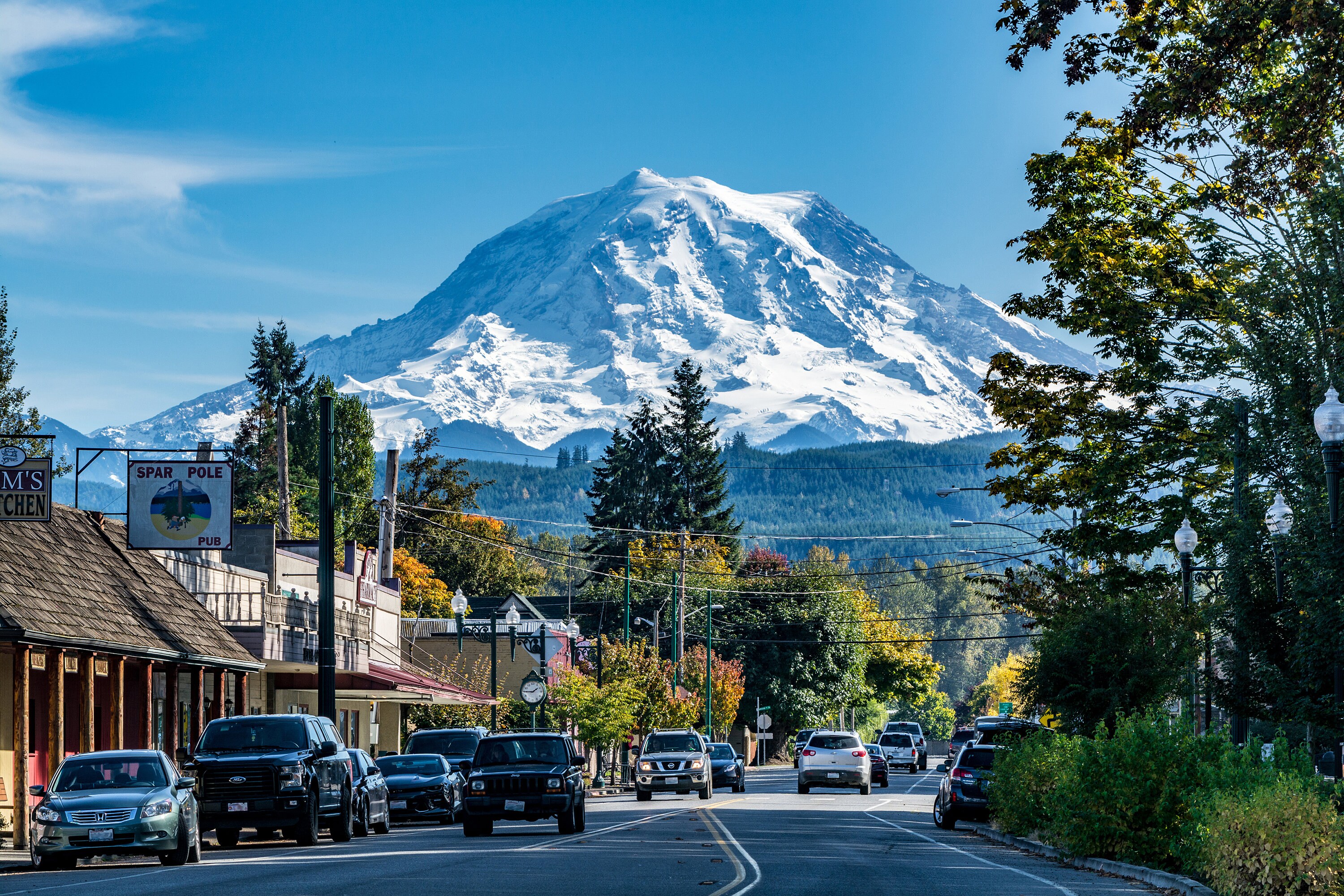 Orting Mount Rainier Backdrop Etsy