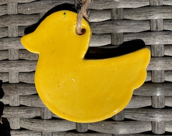 Duck Pottery Ornament